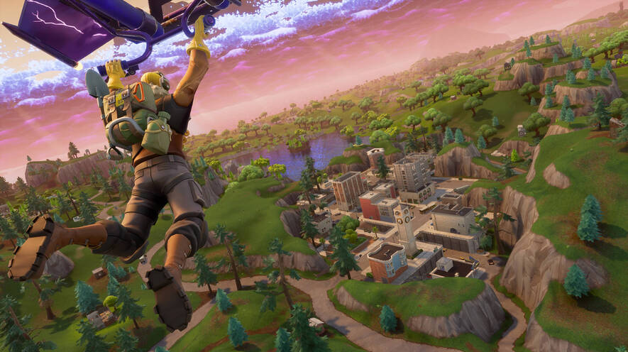 a scene from the video game fortnite photo by epic games - fortnite last games