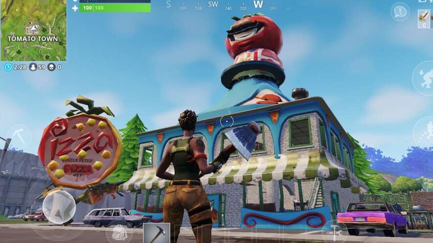 Ninos jugando fortnite