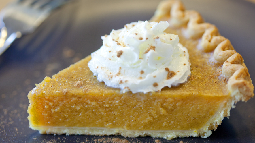 Image 1. Pumpkin pie is a popular dessert at Thanksgiving. But where did it come from? Photo by: Graphicx/Getty Images