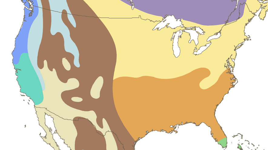 North America Map Climate