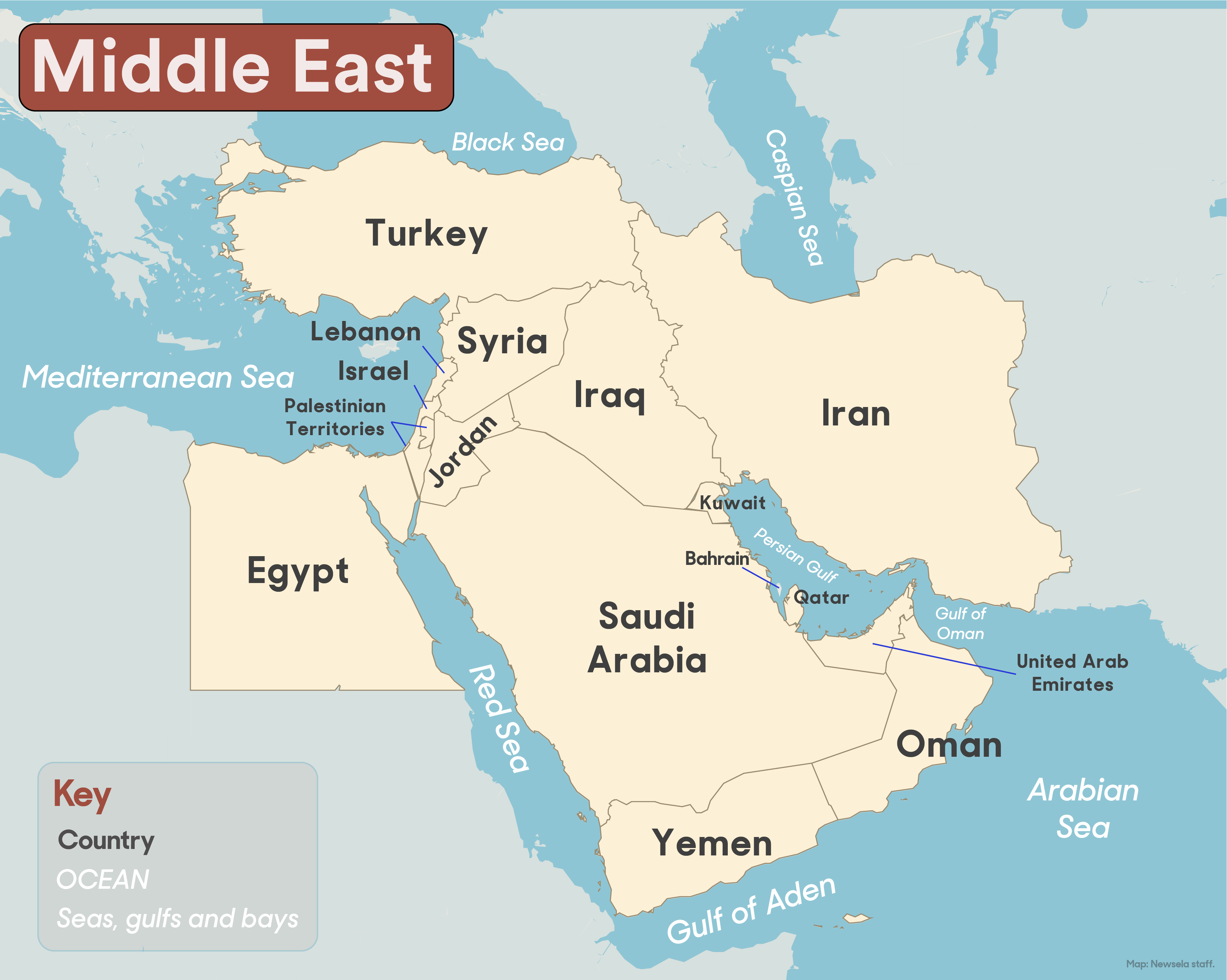 Newsela Political Map Of The Middle East Or Southwest Asia   Lib Multimedia Map Politi Southwest Asia 08c70cce 